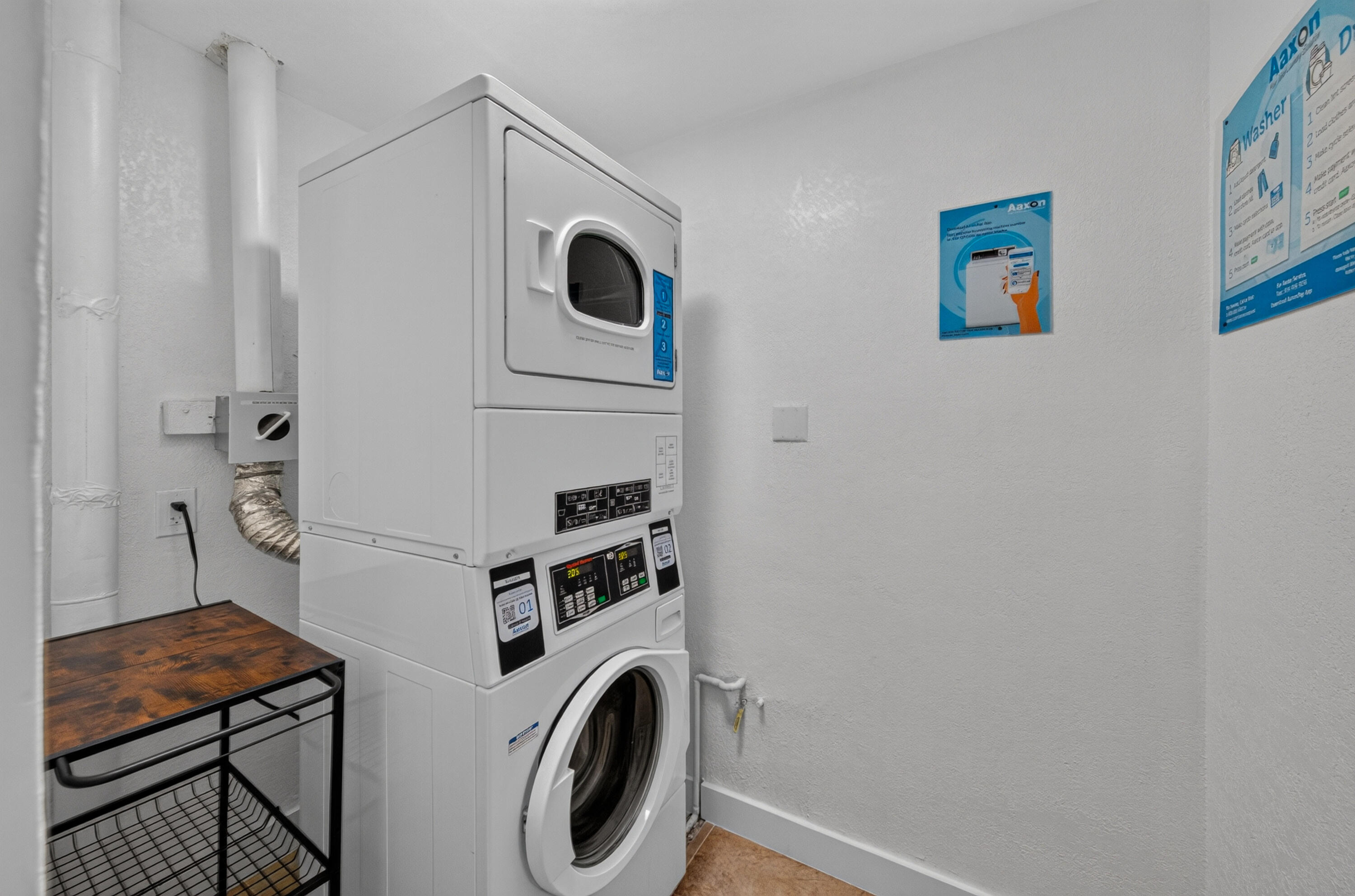 Laundry Right outside the front door