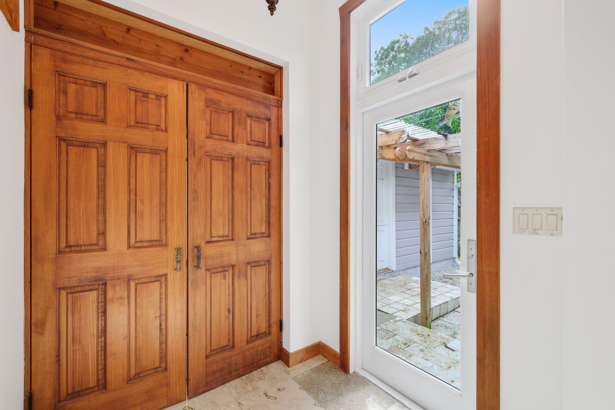 Doors to Laundry and Guest Suite