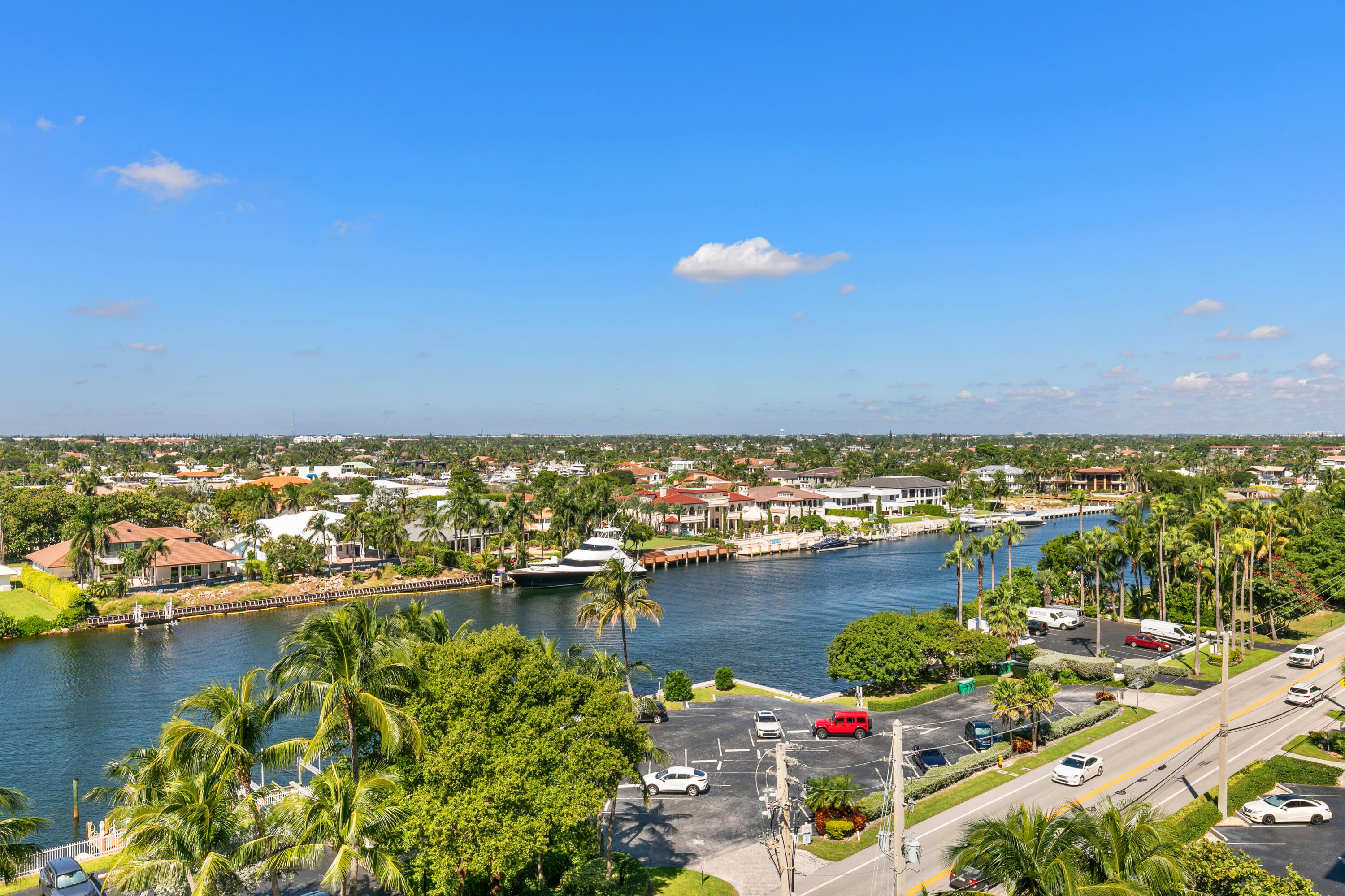 Primary suite balcony with intracoastal views