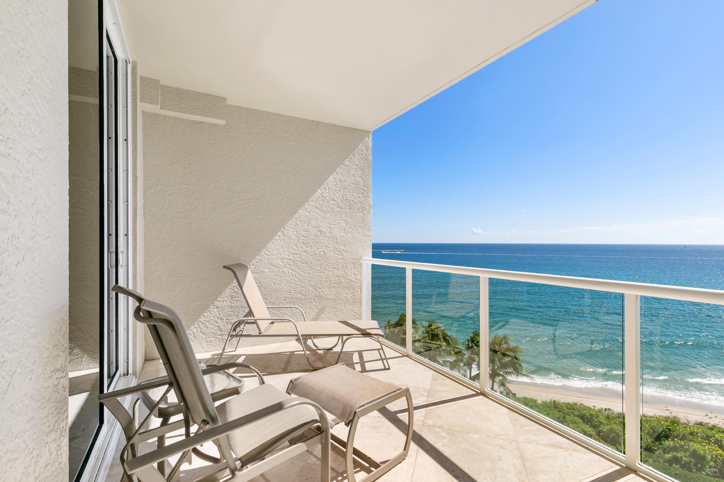 Balcony from Living and dining areas.