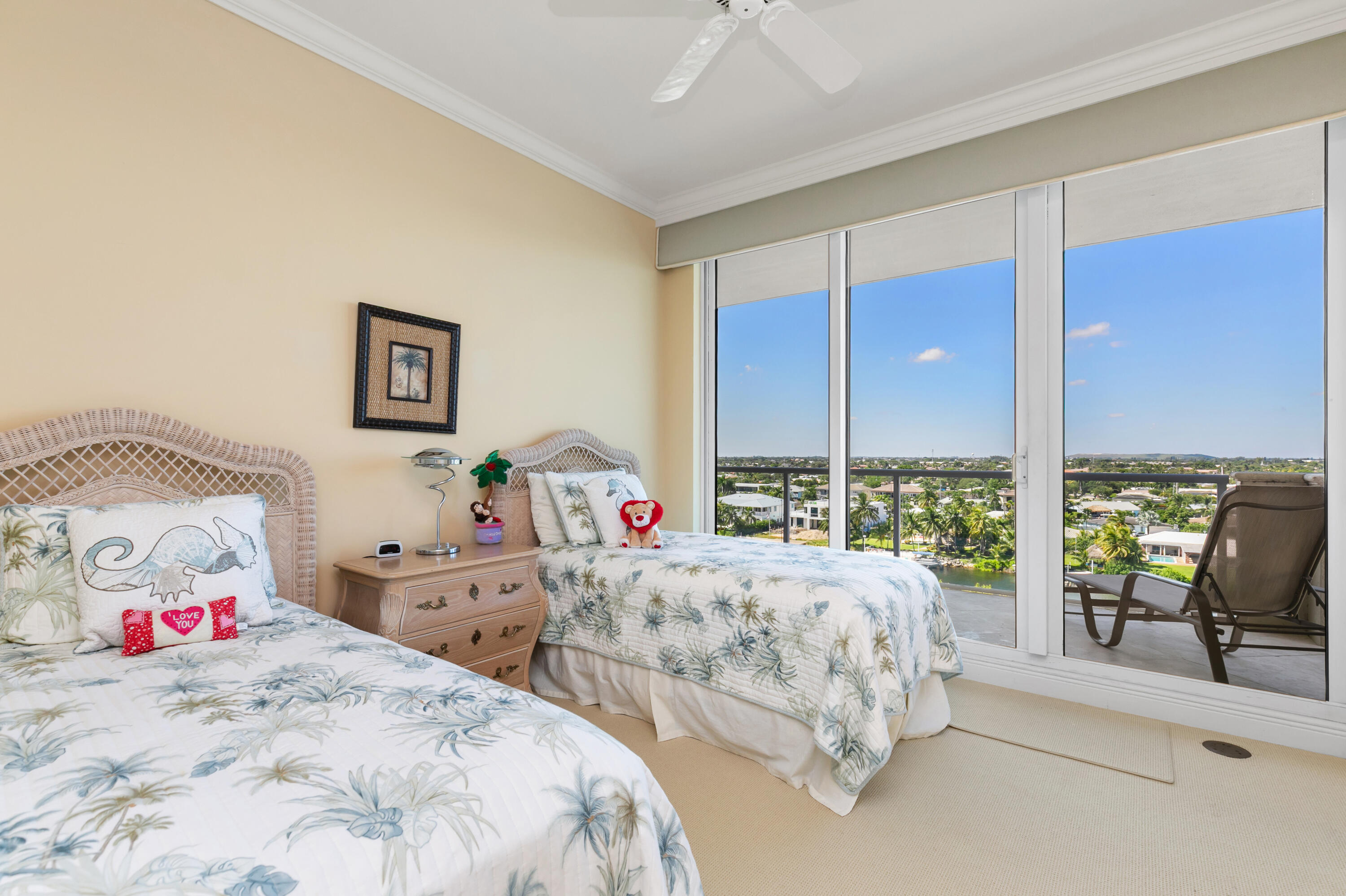 Guest bedroom 2 with ensuite and balcony.