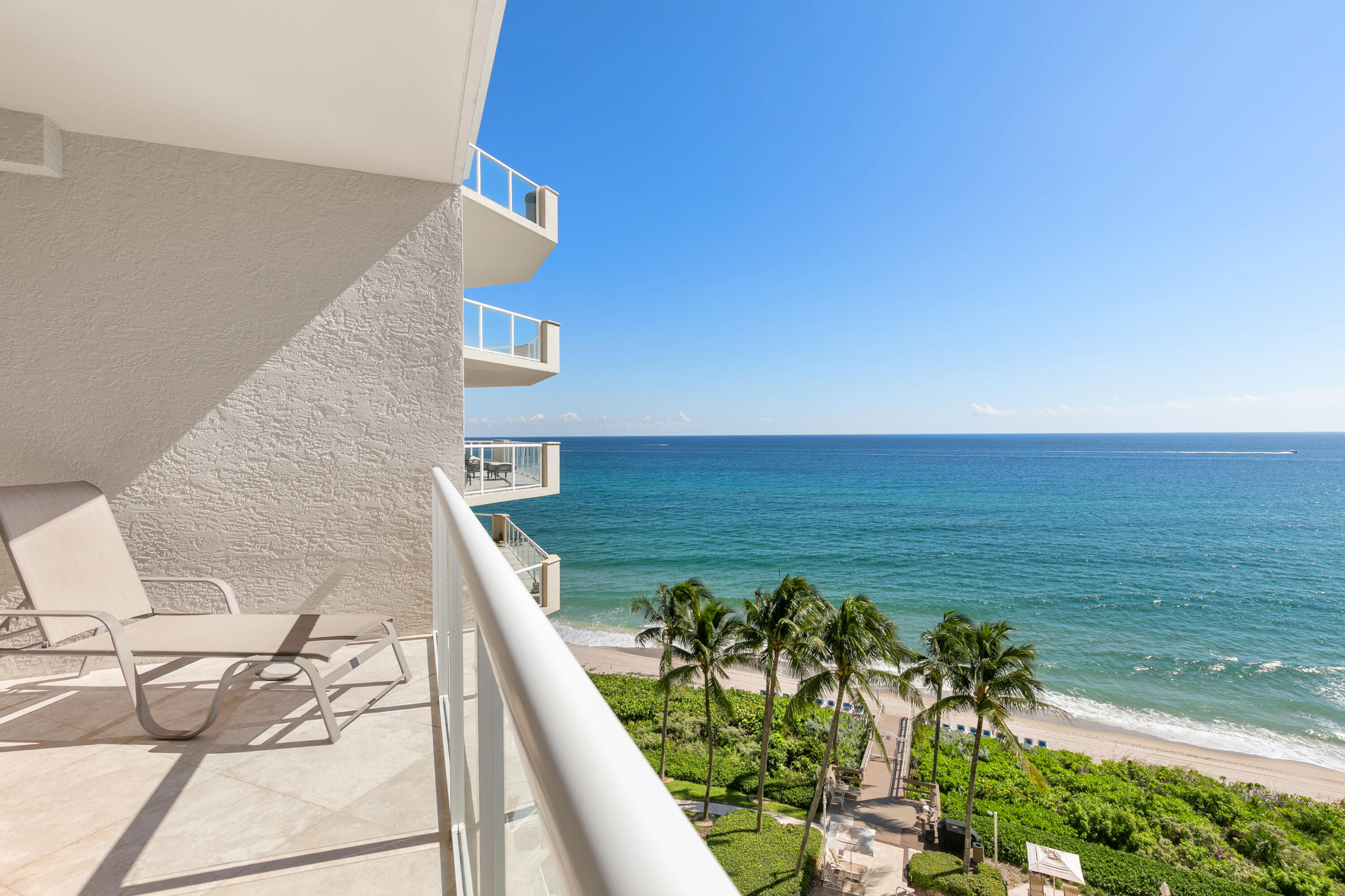 Balcony off living area.