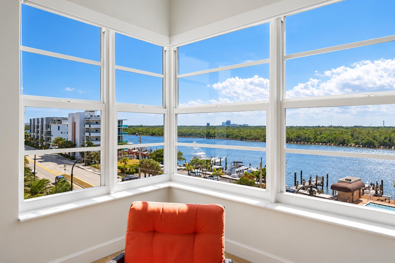 Sunny Coastal Corner Reading Nook