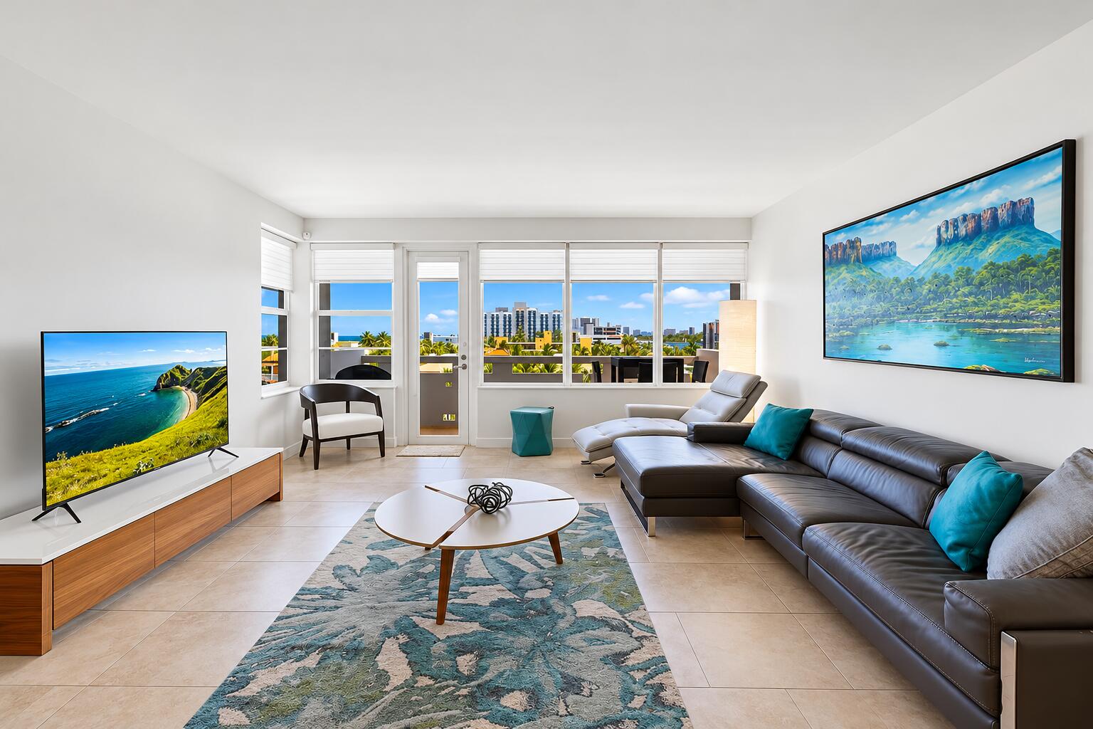 Coastal Modern Living Room Retreat