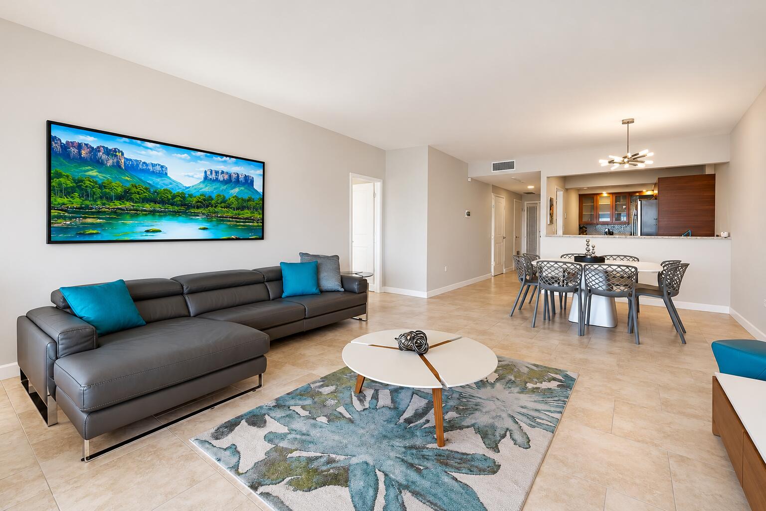 Modern Open-Plan Living and Dining Room