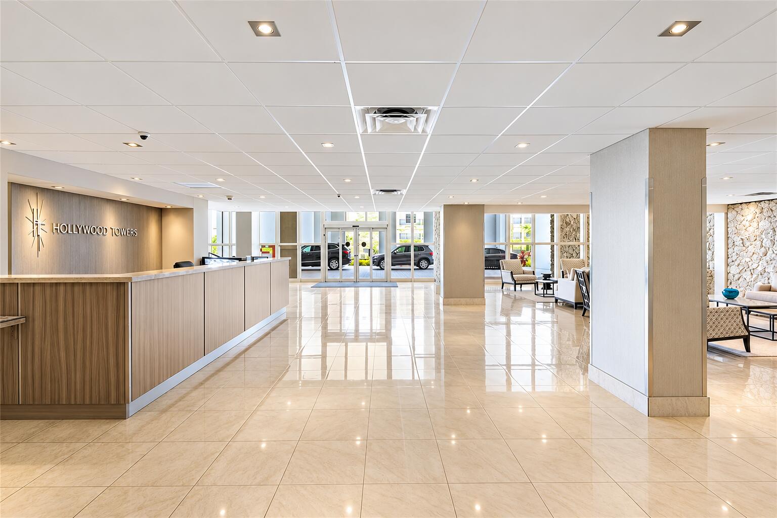 Hollywood Towers Modern Lobby 2