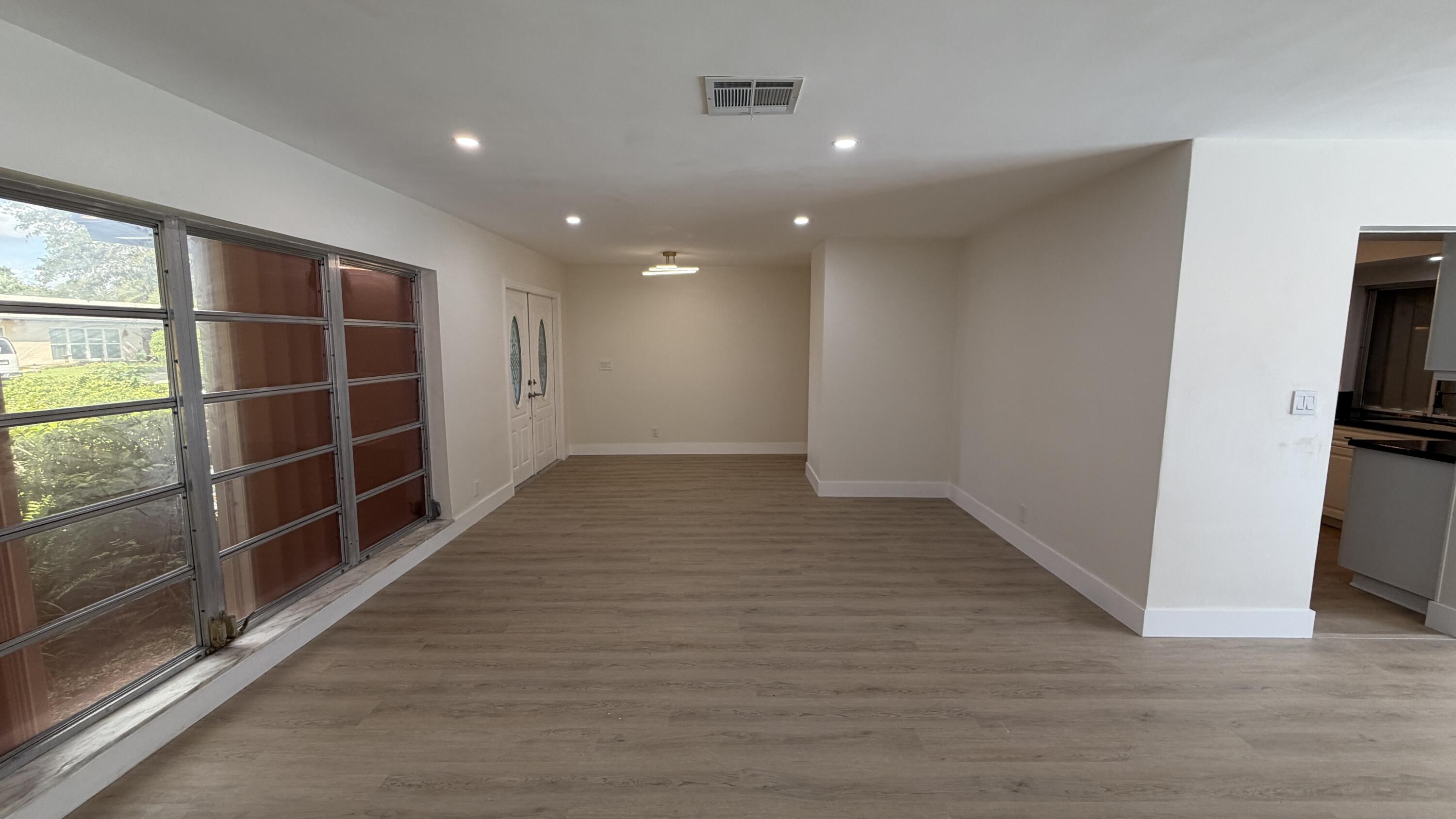 Entrance and living room