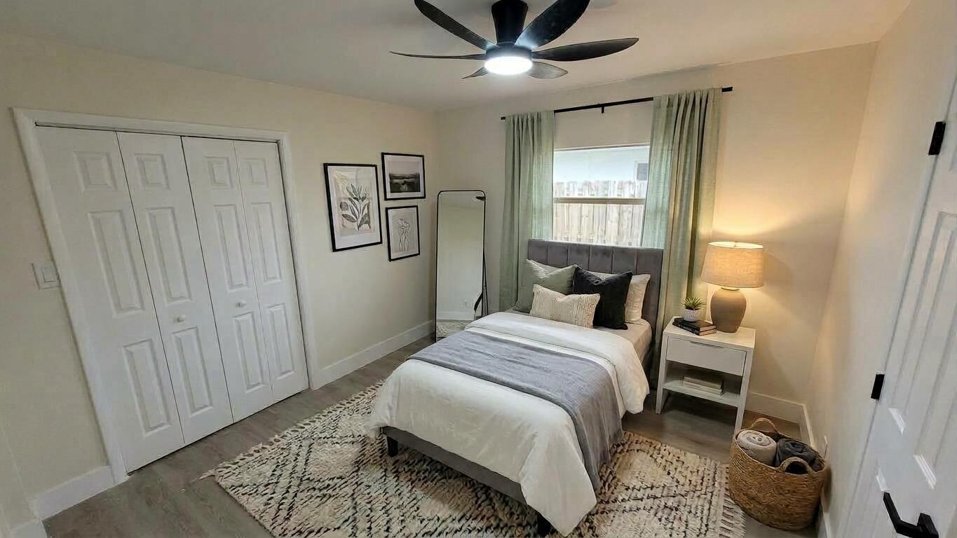 3rd bedroom staged