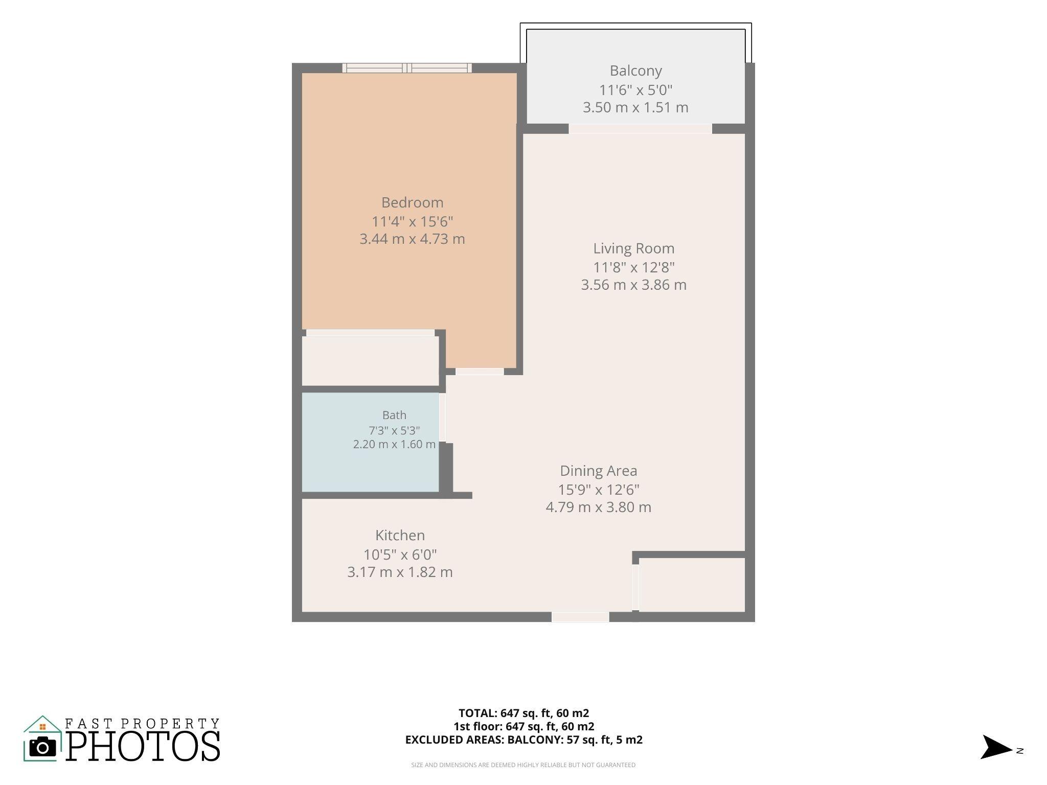 200 S Birch Rd Apt 903 - Floor Plan