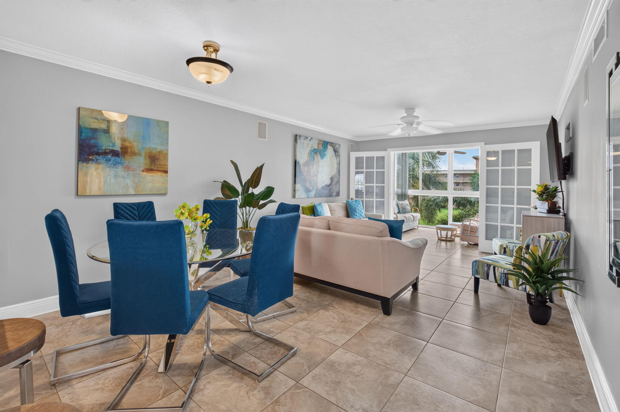 Living and Dining rooms