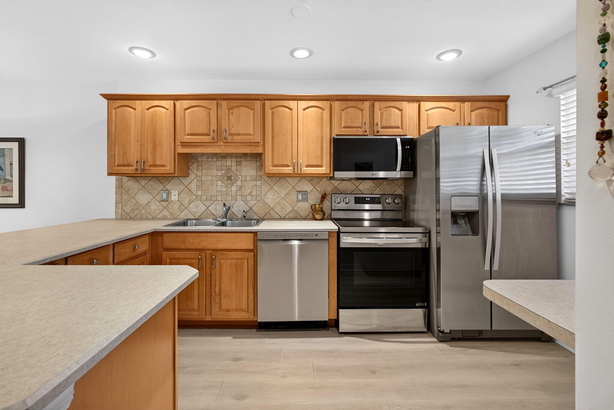 Plenty of prep space, storage, and room to gather