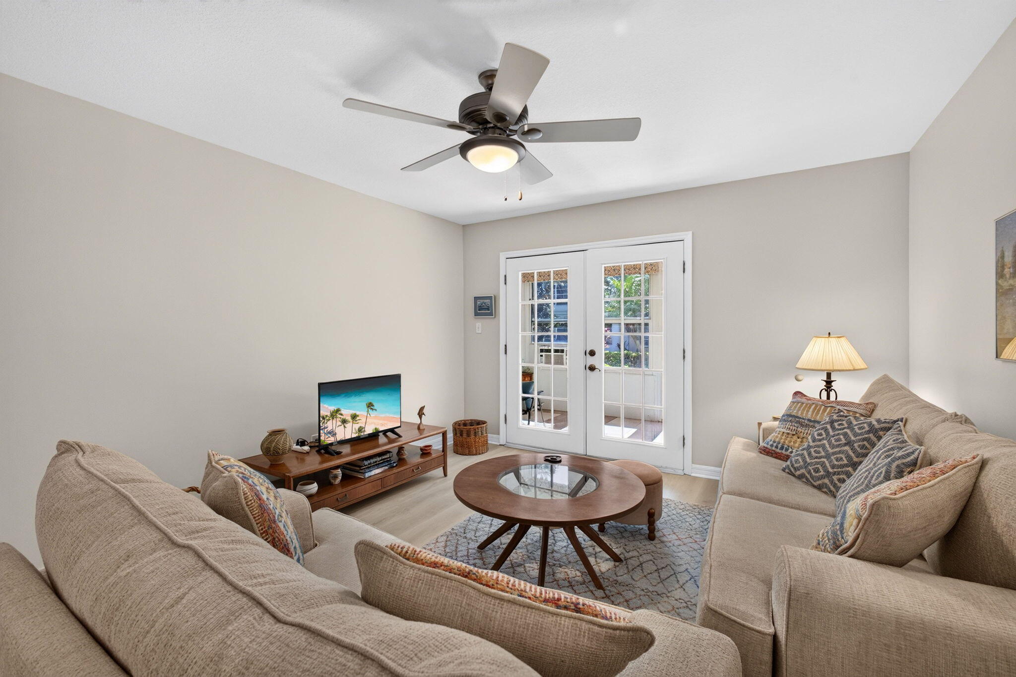 Comfortable living with a light, open feel.