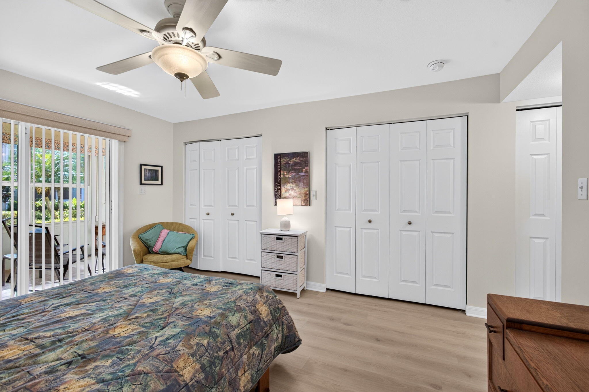 Primary suite offers space, comfort and storage