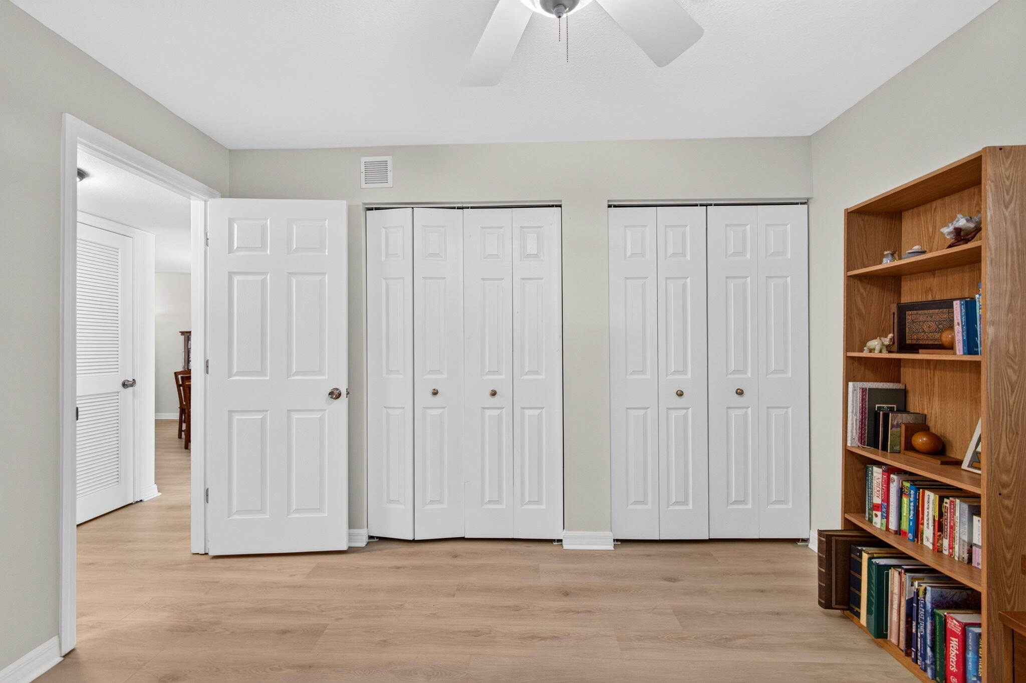 Generous closet space keeps everything organized