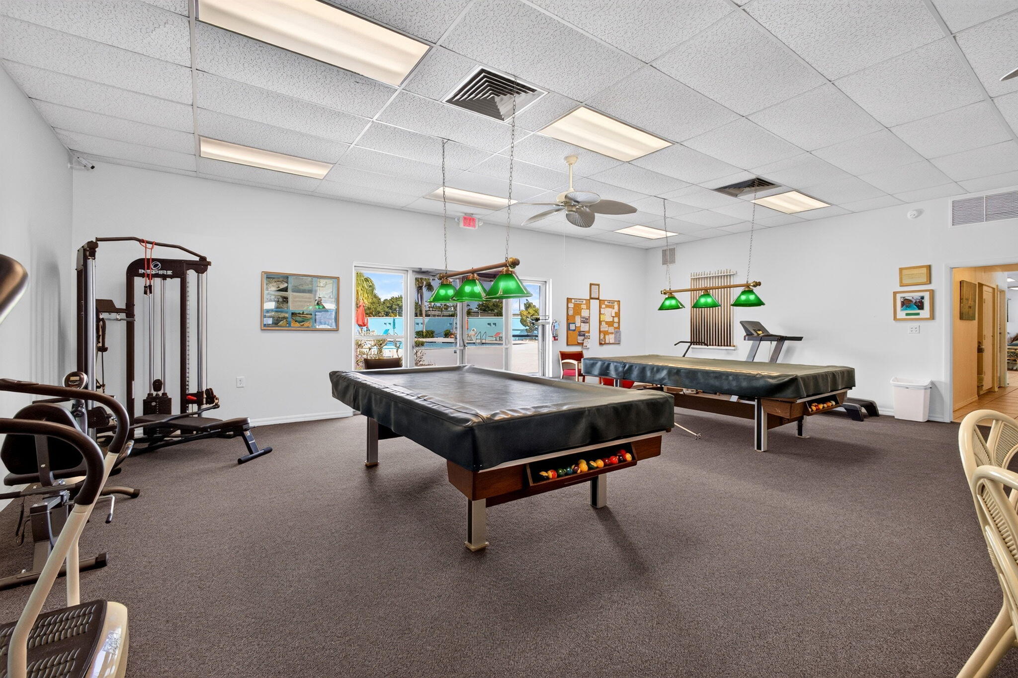 Game on! Billiards, fitness and recreation are part of the lifestyle