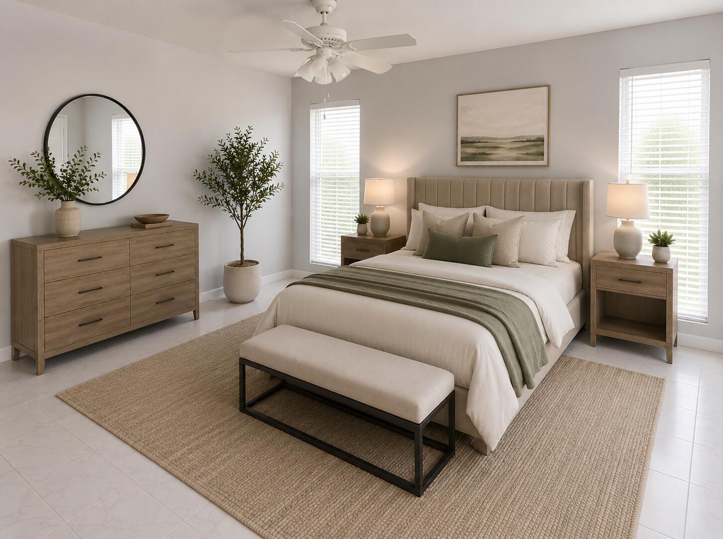 Master Suite Virtually Staged