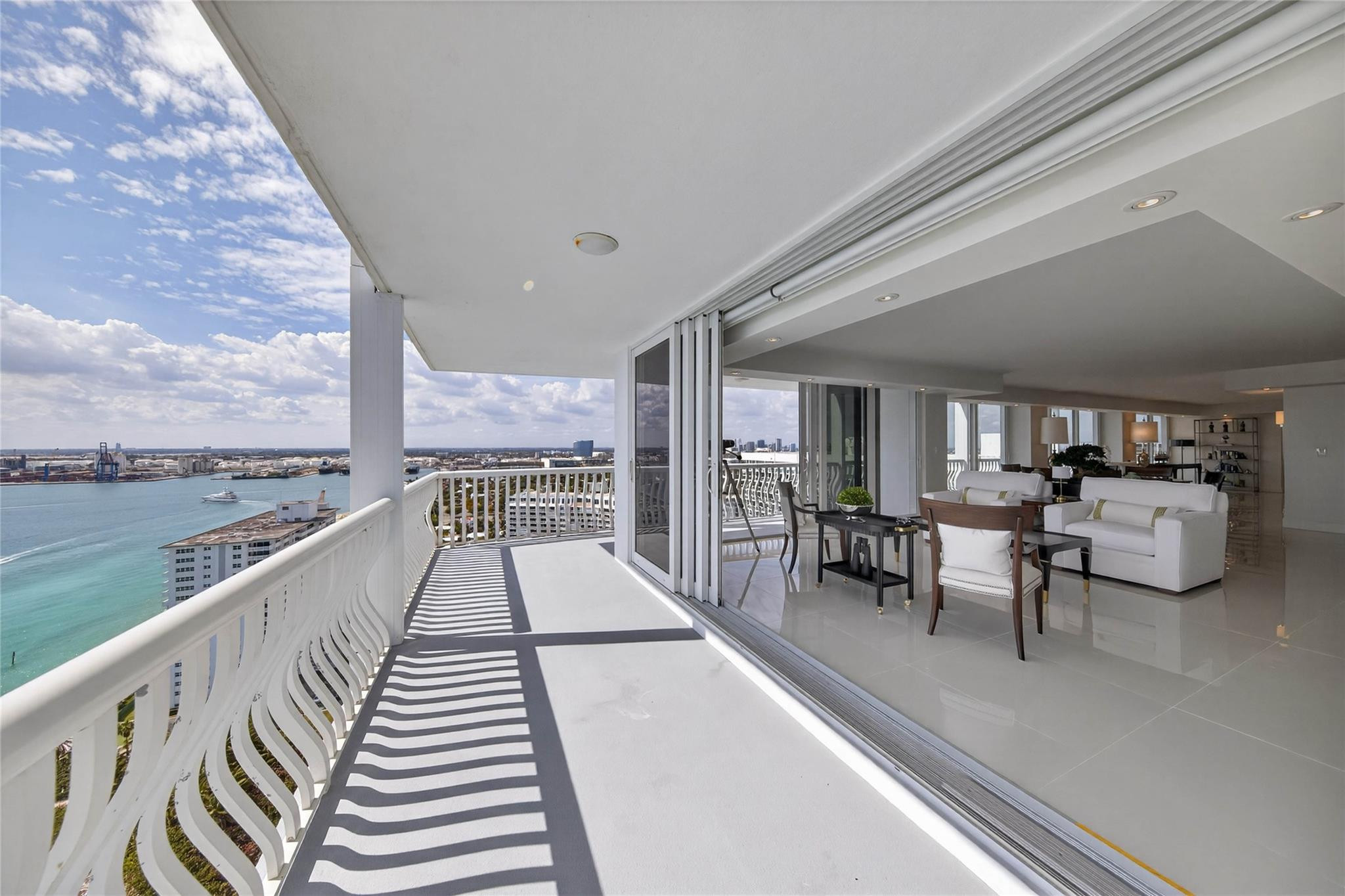 Balcony Area Looking West From Living