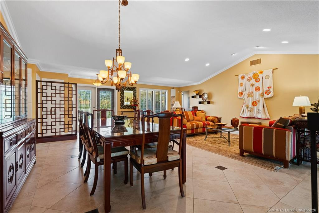 high ceilings and crown molding