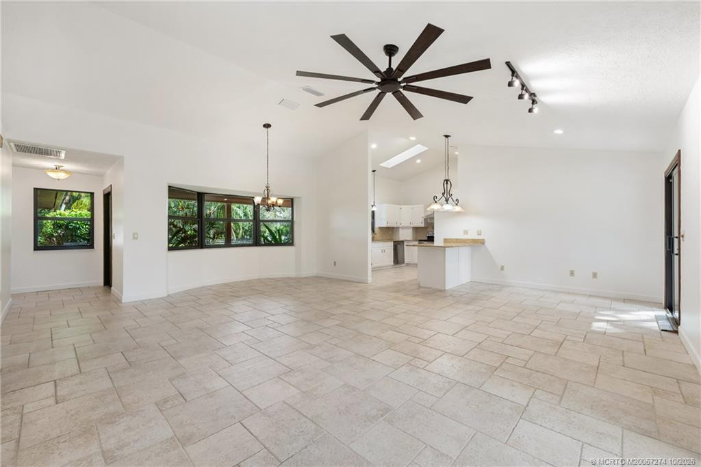 Great room view to kitchen.