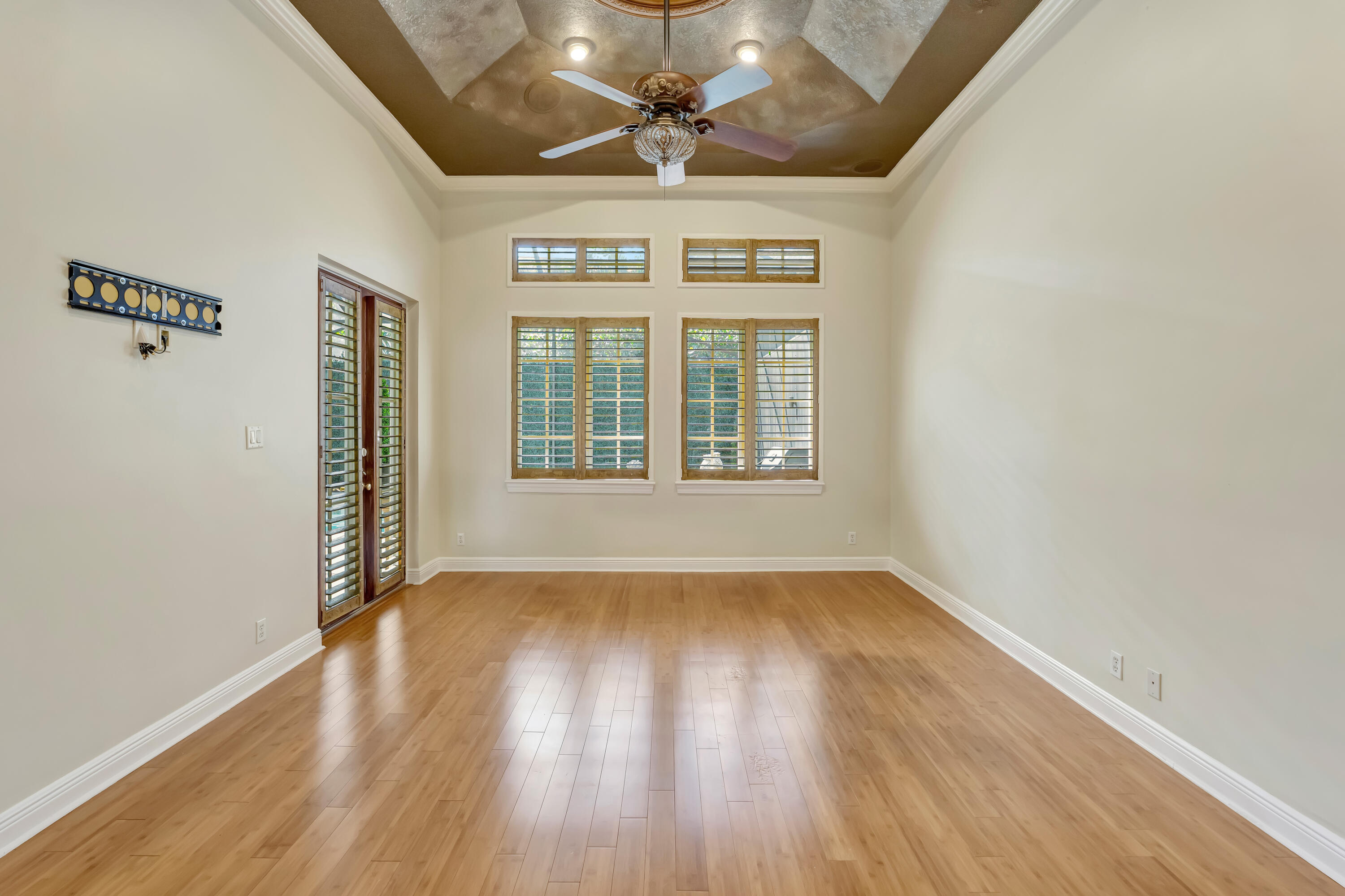 Master or primary with French doors to patio