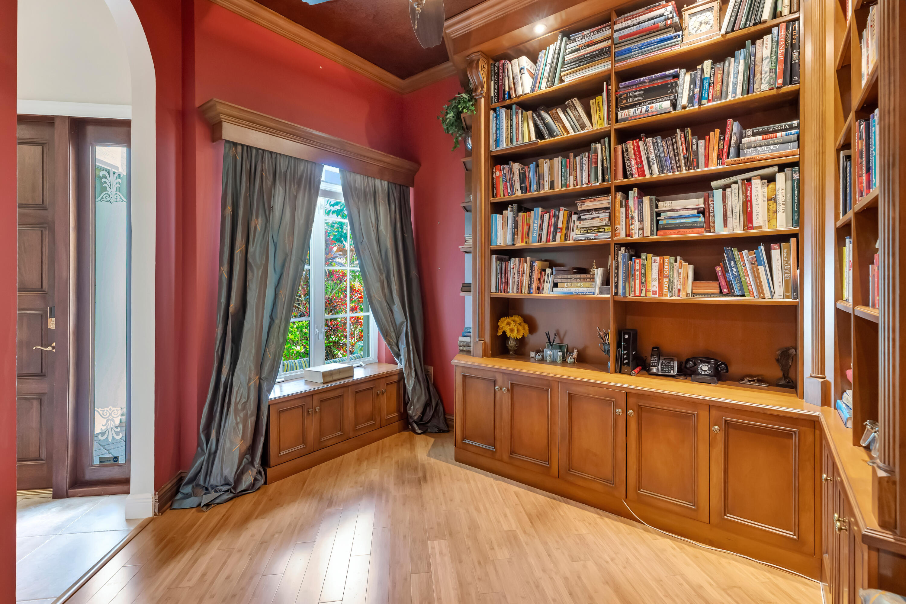 Library with north facing windows