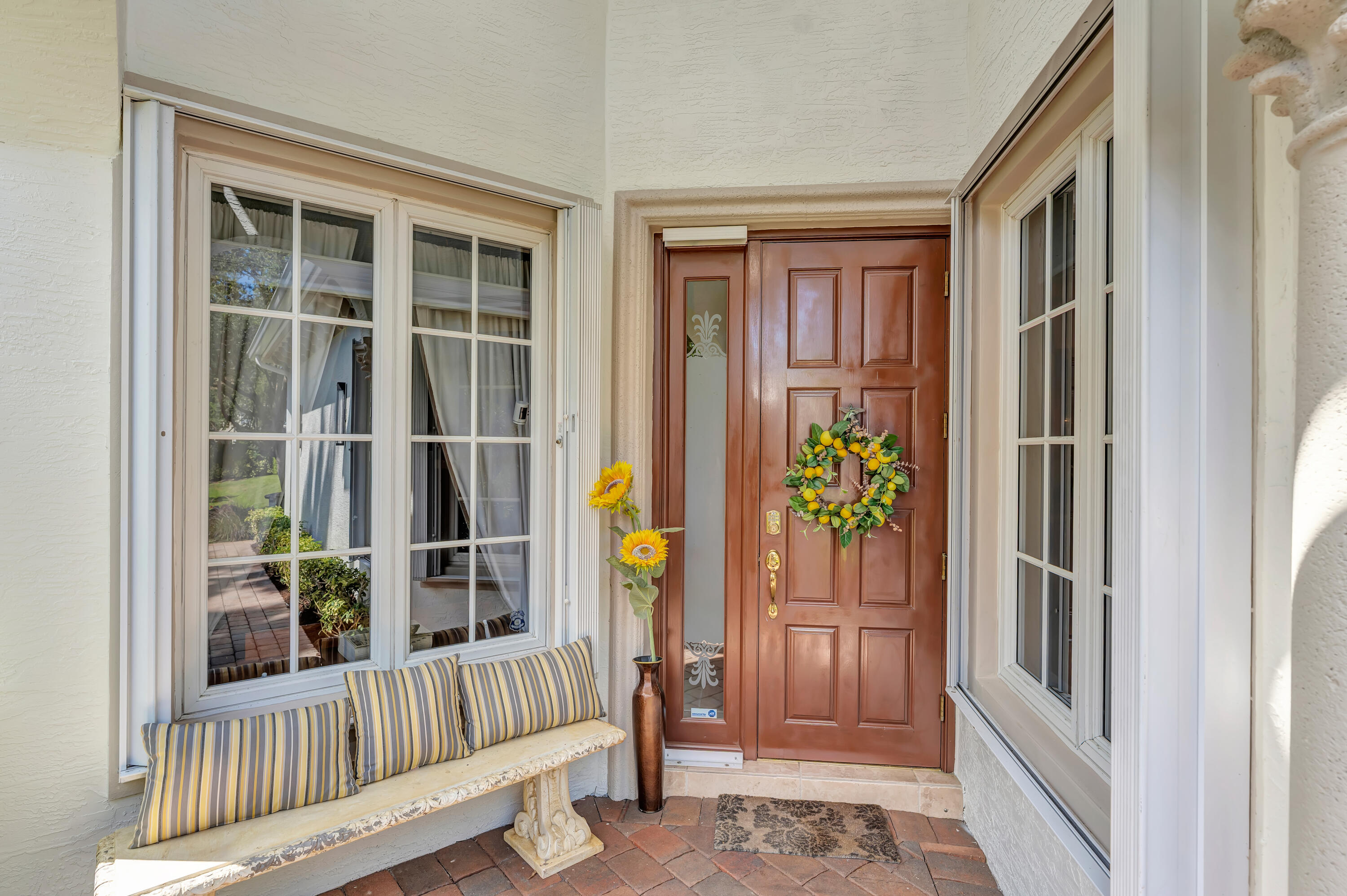 Day light front entrance facing NE